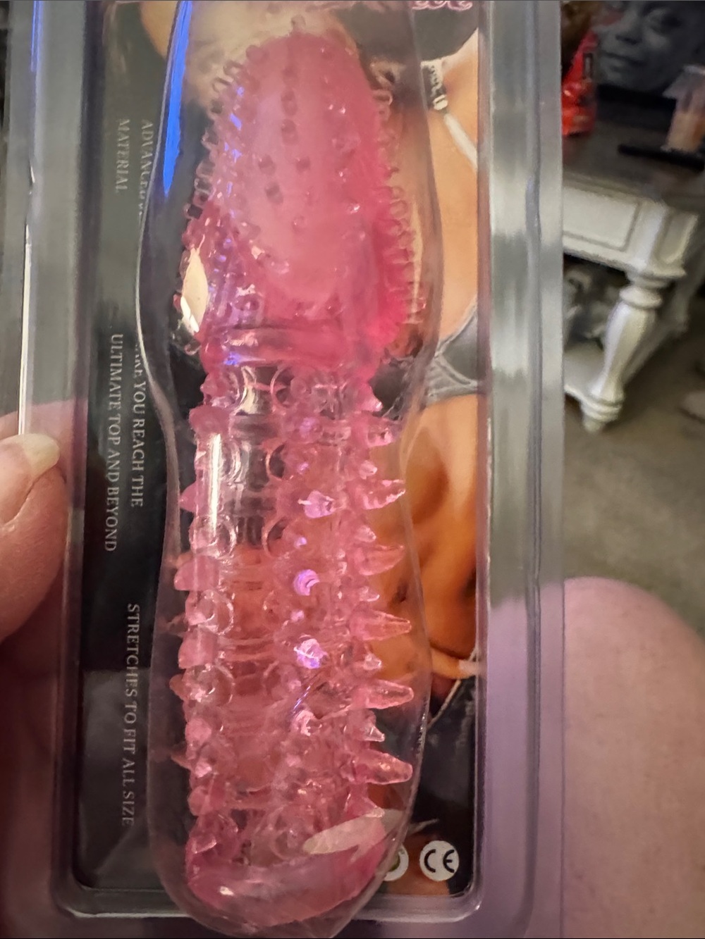 Pink Textured Silicone Personal Massager